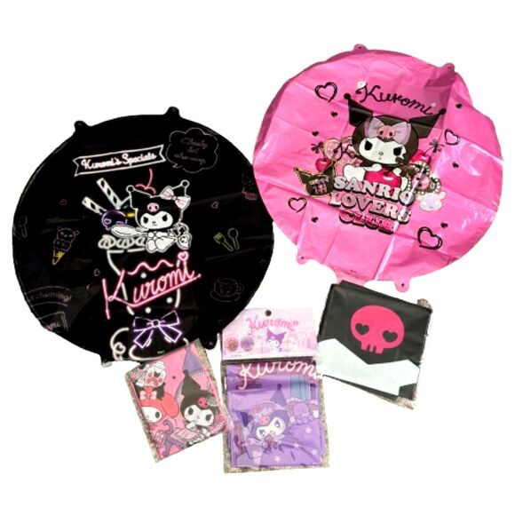 Kuromi Balloon Decorations  Set Of 5 Mylar Balloons Birthday Party - Picture 1 of 4